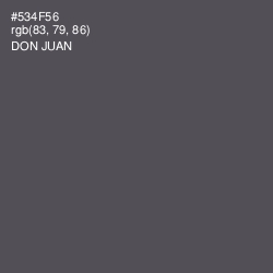 #534F56 - Don Juan Color Image